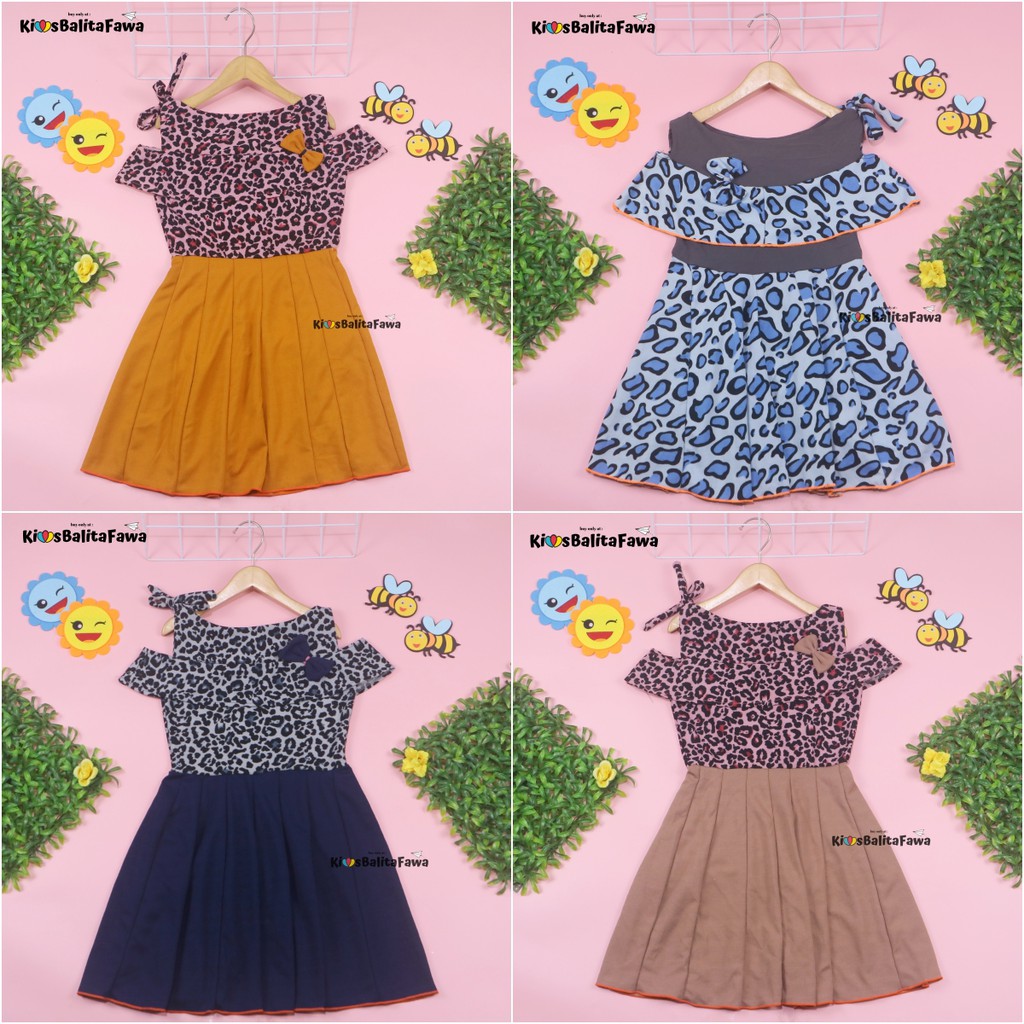 Dress Rachel uk 3-4 Tahun / Dres Kensi Pakaian Export Quality Anak Perempuan Gaun Baju Pesta