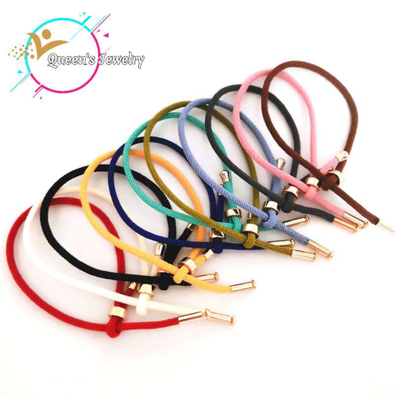 GROSIR Gelang Tali Serut Pandora Polos Gelang Tali emas