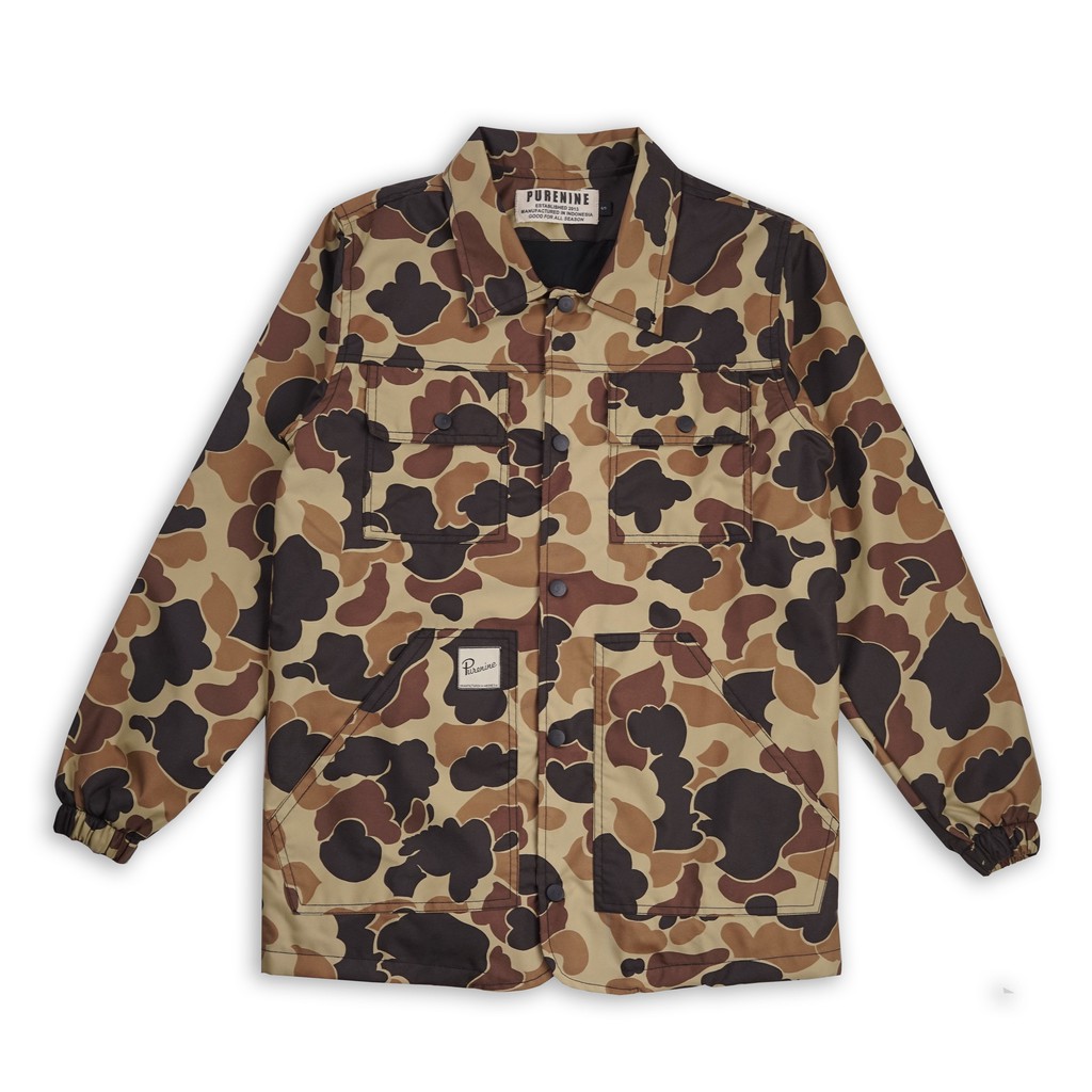 Duck camo coach jacket