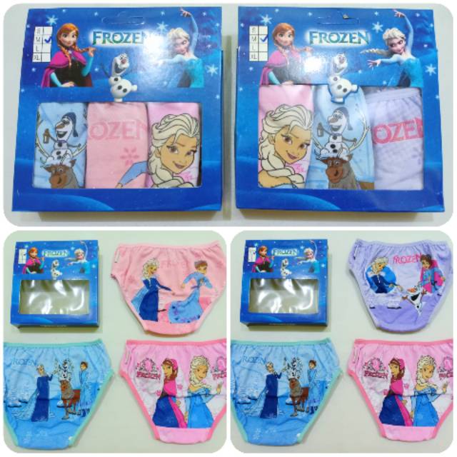 Celana dalam anak karakter Frozen cd anak cewek perempuan Frozen pakaian dalam anak Jessie&Mike