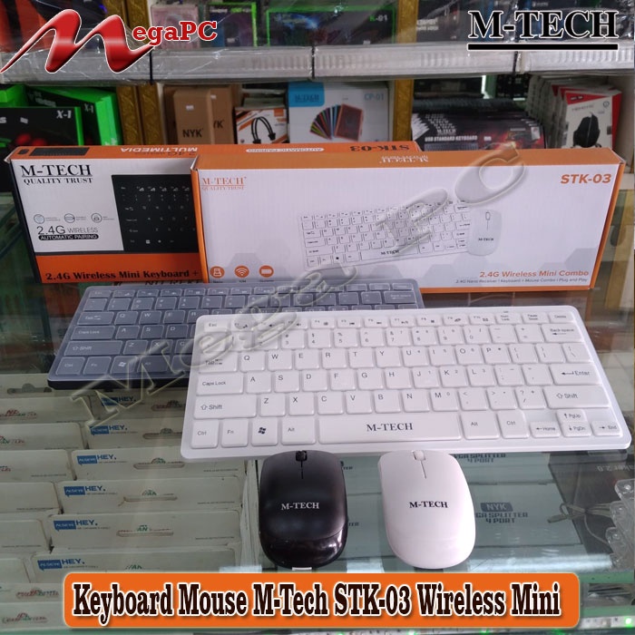 Keyboard Mouse M-Tech STK-03 Wireless Mini