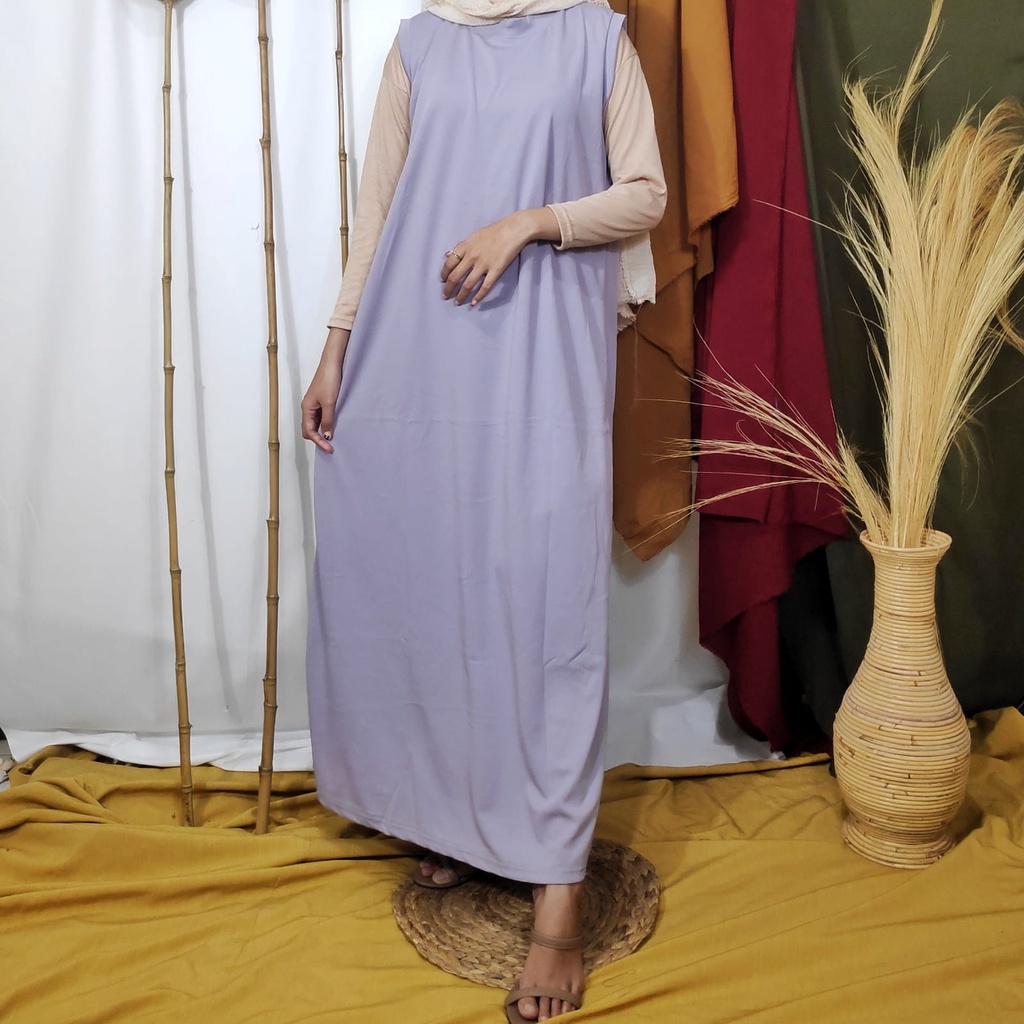 Dailythings Inner Gamis Basic Flare Agatha LD 100 Panjang 130cm Fit L-XXL