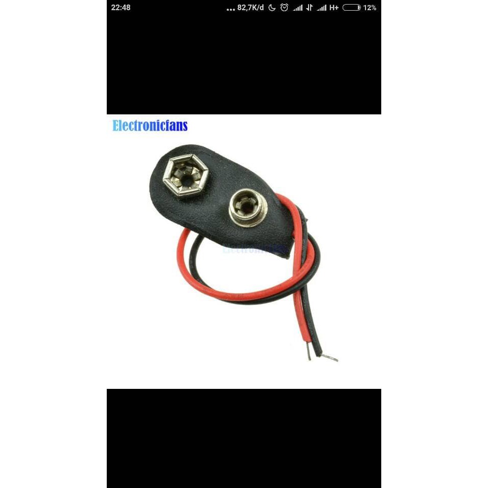 New kancing clip battery 9v