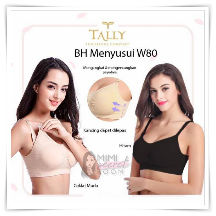 ❤ MIMI ❤ TALLY Bra Menyusui Seamless Bra Nursing Busa Tanpa Kawat BH W80