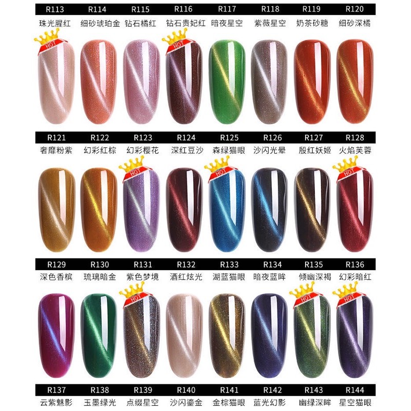 RYKAERGEL CAT EYE GEL POLISH / kutek cat eye kutek mata kucing soak off gel polish TAHAN 2 BULAN