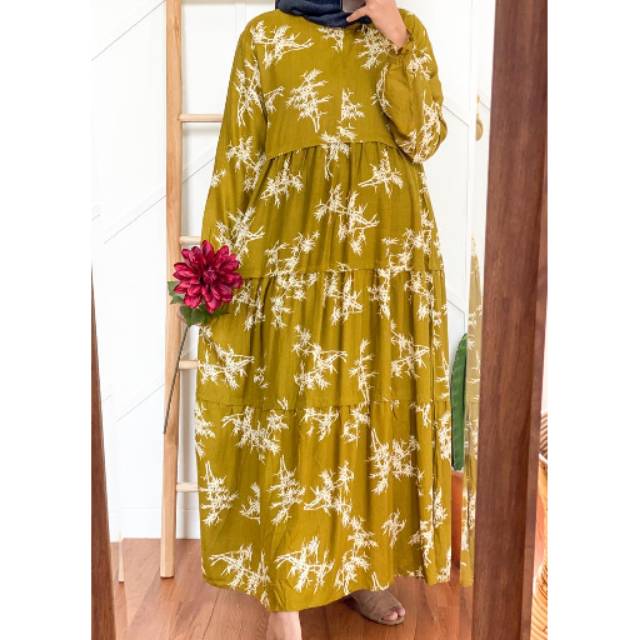 CANE HOMEDRESS/DRESS MOTIF MURAH/DRESS MUSLIMAH/DRESS KATUN RAYON