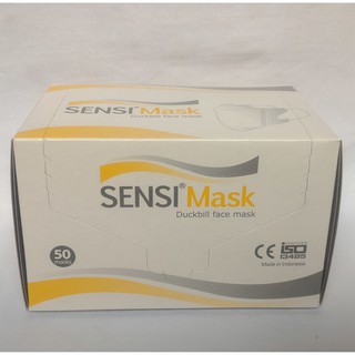 SENSI MASKER DUCKBILL KARET SENSI MASK 3PLY MASKER DEBU 