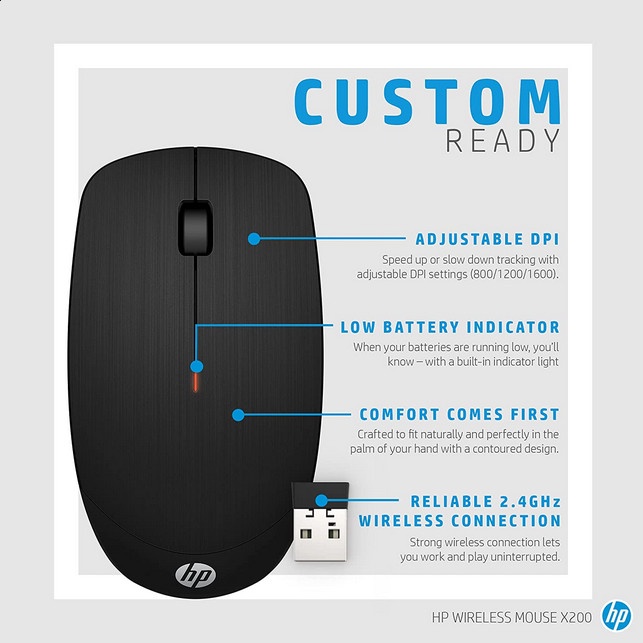 Wireless HP Mouse X200
