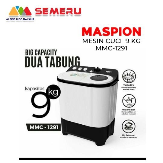 Jual MASPION MESIN CUCI 9 KG MMC-1291 (KHUSUS MAKASSAR) | Shopee Indonesia