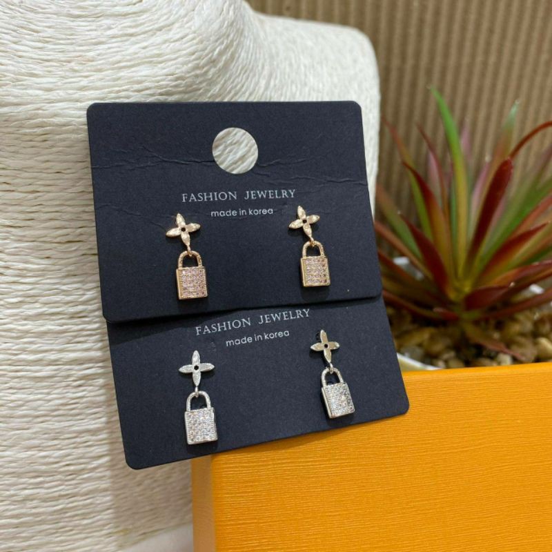 Anting Silver925 perak plat gold Anti Karat anti alergi anting premium  AN-40
