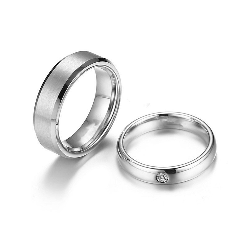 [ BARU ] Cincin Couple  Perhiasan Titanium Couple Ring Tunangan / Nikah / Pasangan / Kawin C096