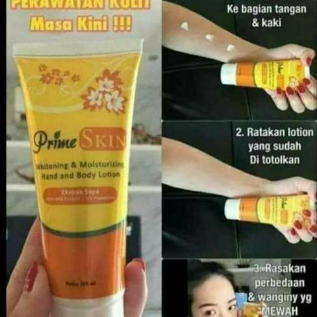 PRIME SKIN HANDBODY LOTION ORIGINAL PENGHILANG BEKAS LUKA KULIT KASAR PUTIH CERAH