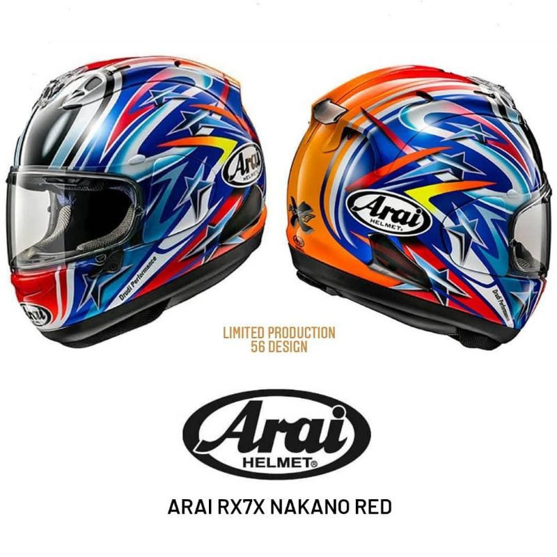 Arai RX7X Nakano Red