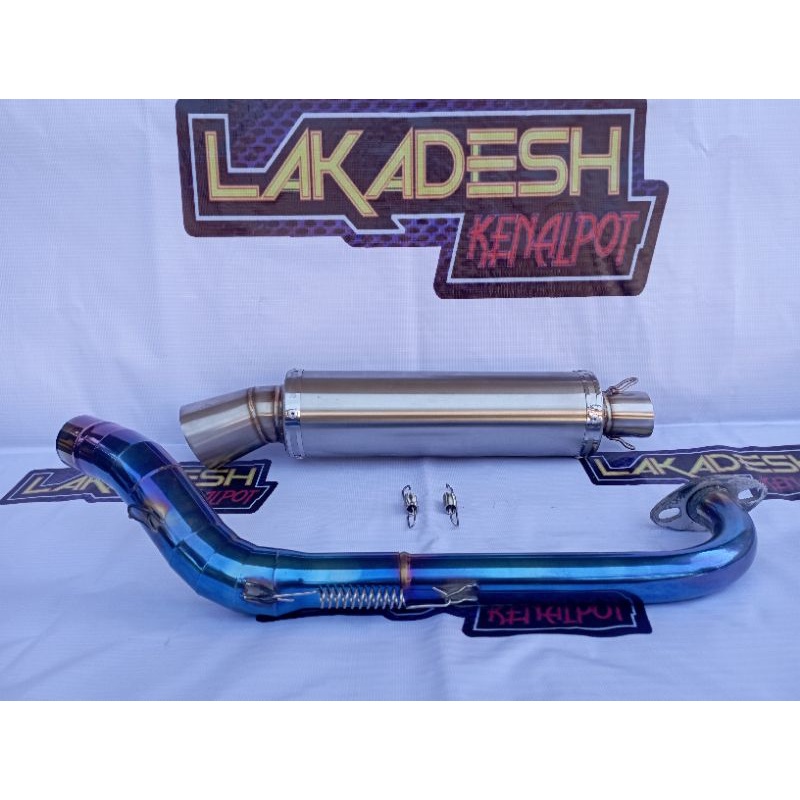 KNALPOT CORONG POLOS/LASER NAMA (INLET 38/50) BEAT MIO VARIO AEROX SCOOPY NMAX PCX LEXI ADV GENIO FREEGO XRIDE DLL