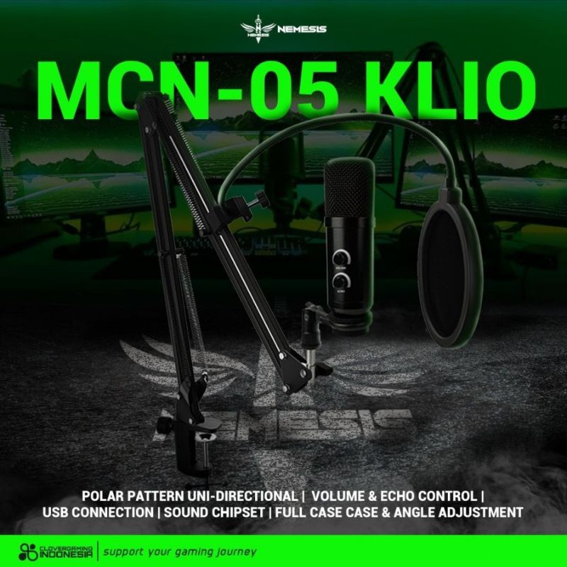 NYK Nemesis MCN-05 Klio MCN05 MCN 05 Microphone Stand Arm Mic Mic CONDENSER GAMING NYK MCN-05 MCN05 (Bisa Buat Podcast)