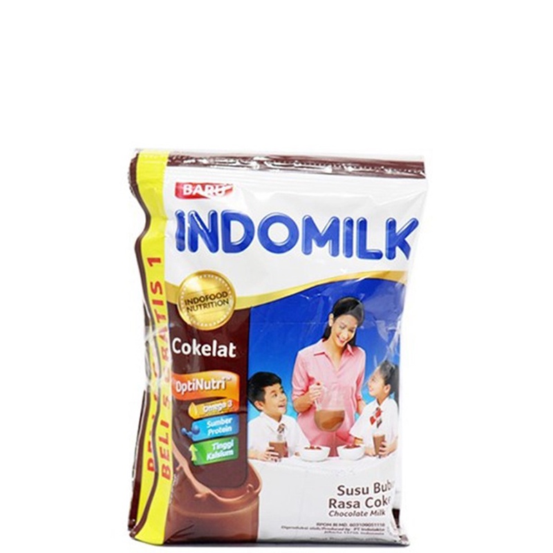 Indomilk Susu Bubuk Sachet Rasa Coklat 10 x 37 gr