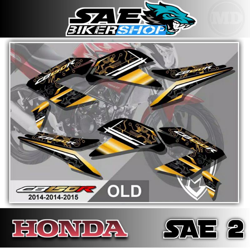 STRIPING STICKER STIKER CB150R OLD GOLD SAE 2