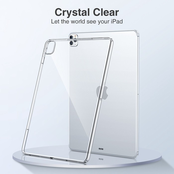 Clear Case IPAD Pro 12.9 2021 - 11 - 10 10.9 - AIR 4 10.9 - PRO 10.5 - 2 3 4 9.7 - 5 9.7 - MINI 4 5 6 -7.9 - 7 10.2 - MINI 1 2 3 - 6 9.7 inch 2019 2020 Silikon