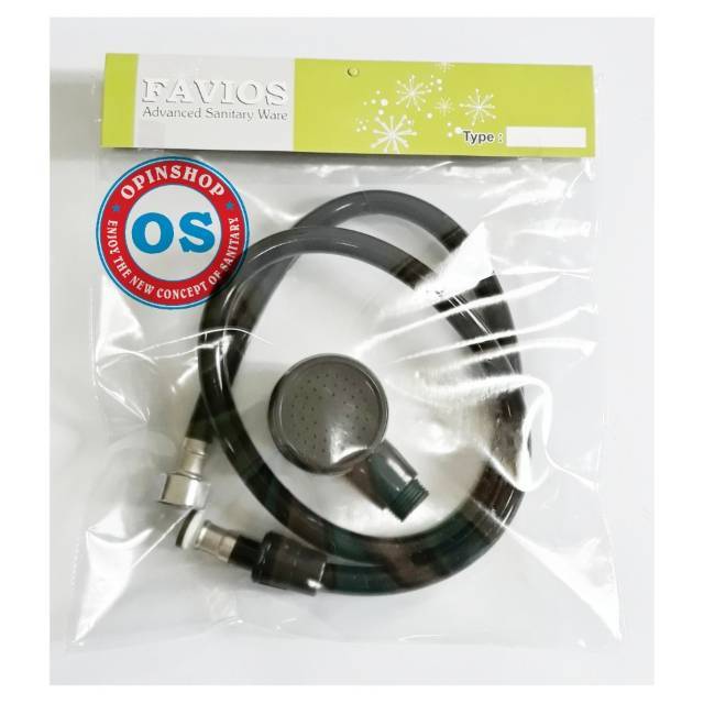 Kepala shower salon shower salon warna hitam OS-3110