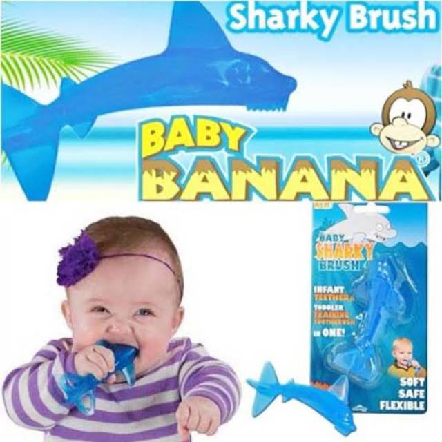 Baby Sharky/ Sea Horse Tooth Brush Sikat Gigi Teether