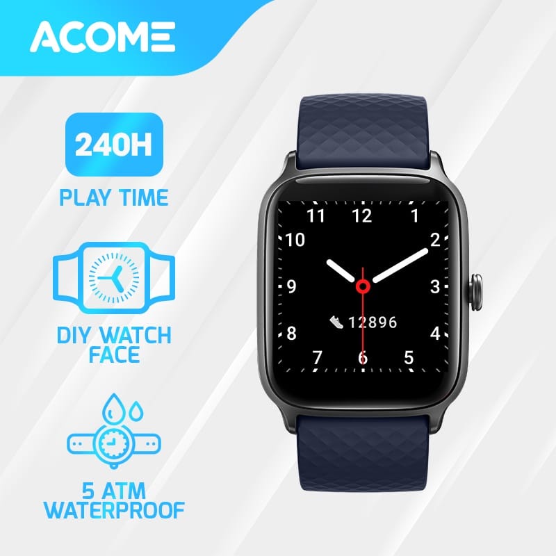 ACOME S1 SPORT SMARTWATCH SMART BAND WATERPROOF JAM TANGAN PINTAR