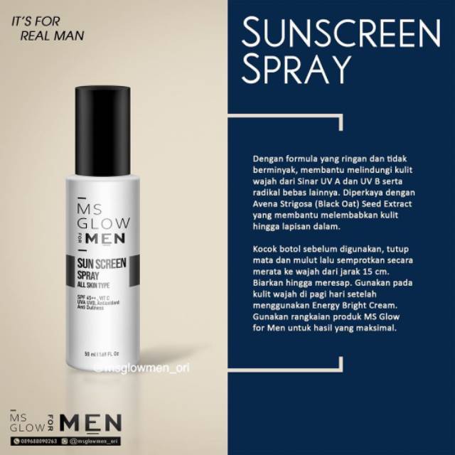 SUNCREEN MS GLOW MEN TERMURAH