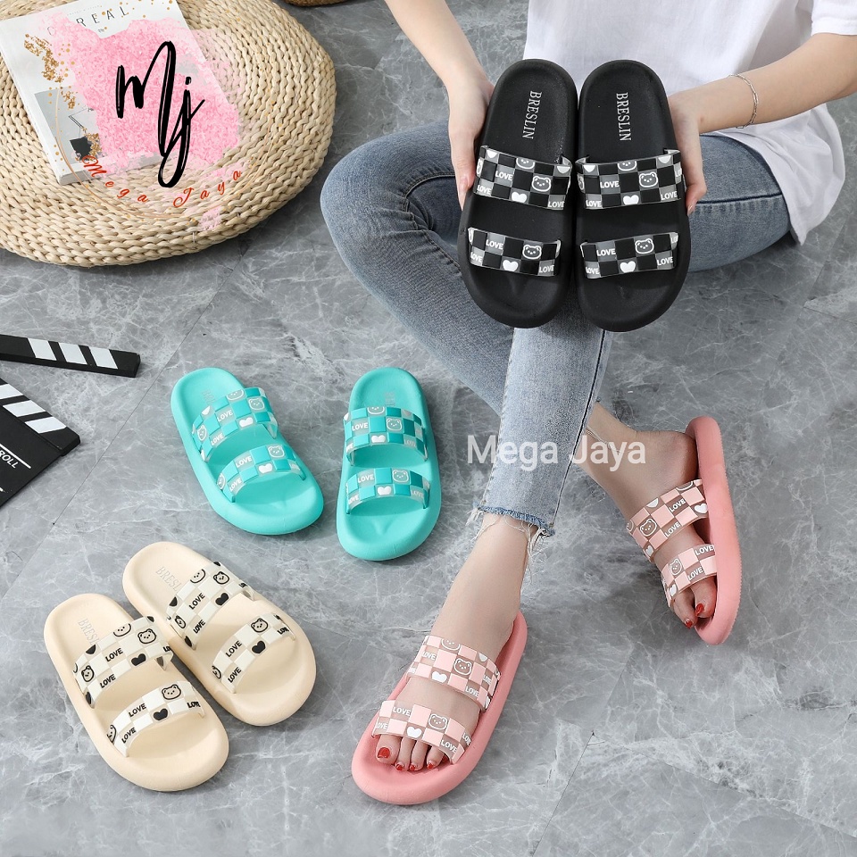 sandal import wanita sendal santai fashion import murah