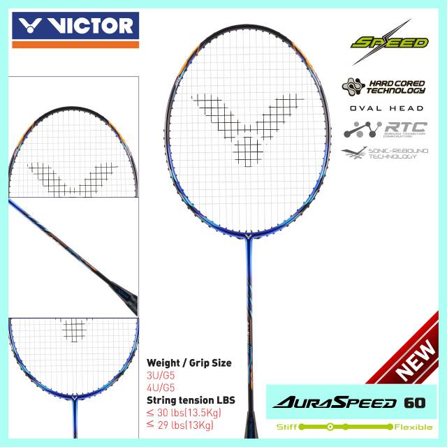 RAKET VICTOR AURASPEED 60 ARS 60 Original RAKET BULUTANGKIS