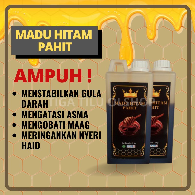 

Madu Hitam Pahit Murni Hutan Asli | Madu Hutan Multiflora Sumbawa Murni 100% Alami Nusantara 1kg