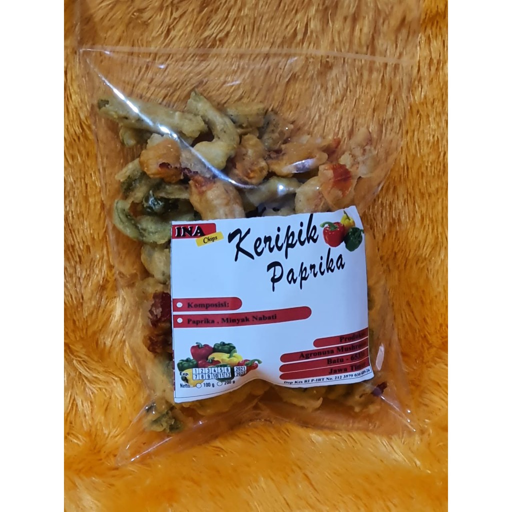 

KERIPIK SAYUR - Keripik Paprika (kemasan 100gr)