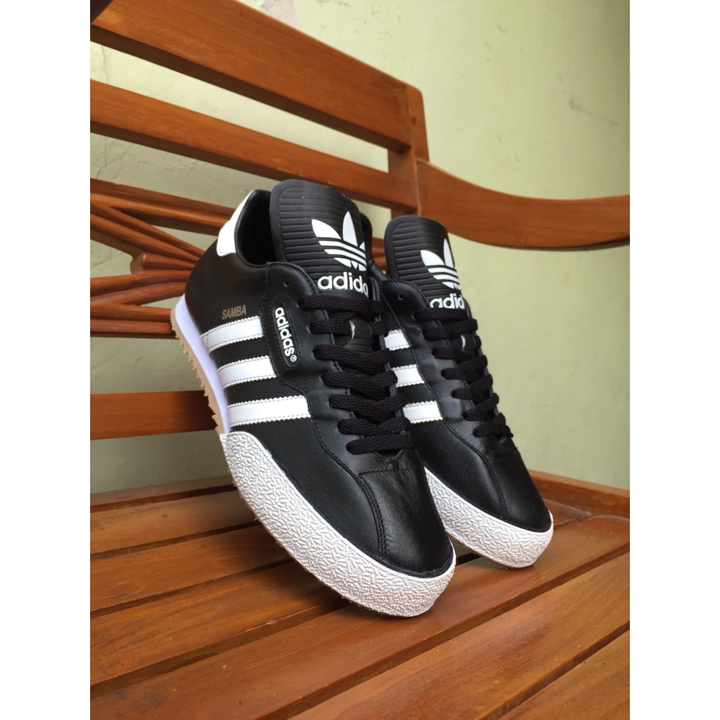 Adidas Samba Super Leather Black White Size 9 Uk
