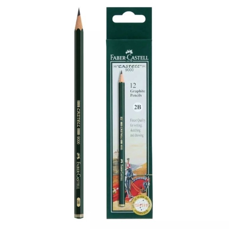 

PENSIL 2B FABER CASTELL PENSIL UJIAN SEKOLAH PENSIL 2B MURAH PENSIL FABER CASTELL CODE 9000 (1pcs)