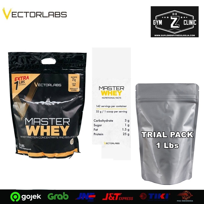 Vectorlabs Master Whey 1 lbs Trial Pack Susu Protein Whey Isolate Concentrate Vector Labs Masterwhey