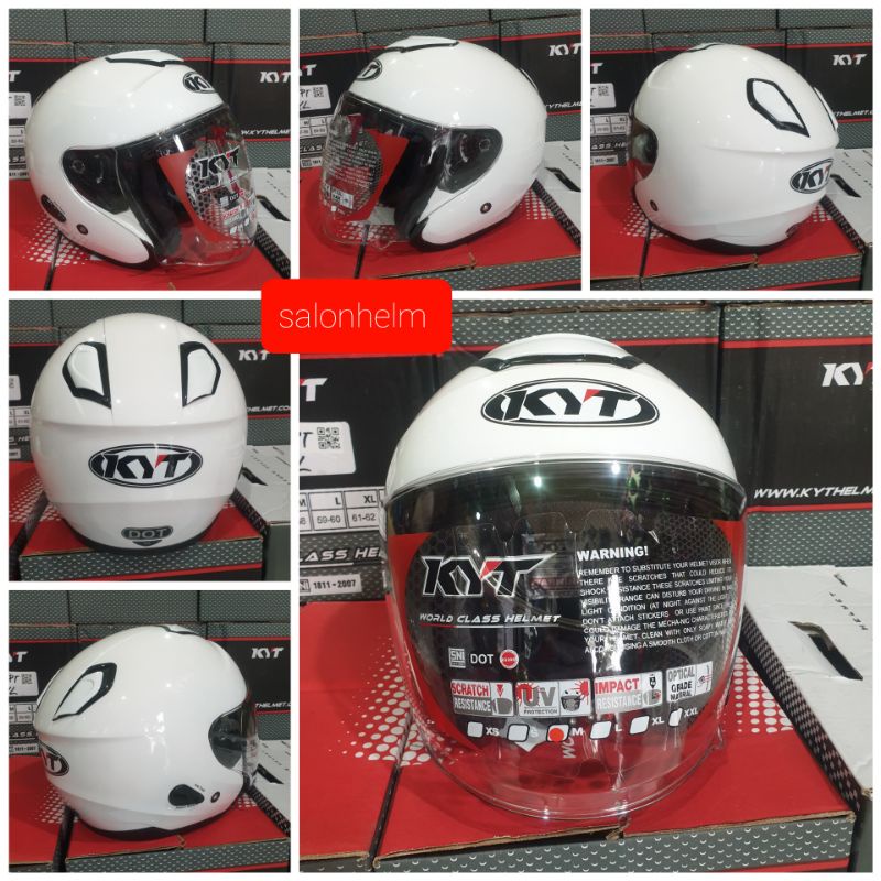 Helm KYT half face Kyoto Solid