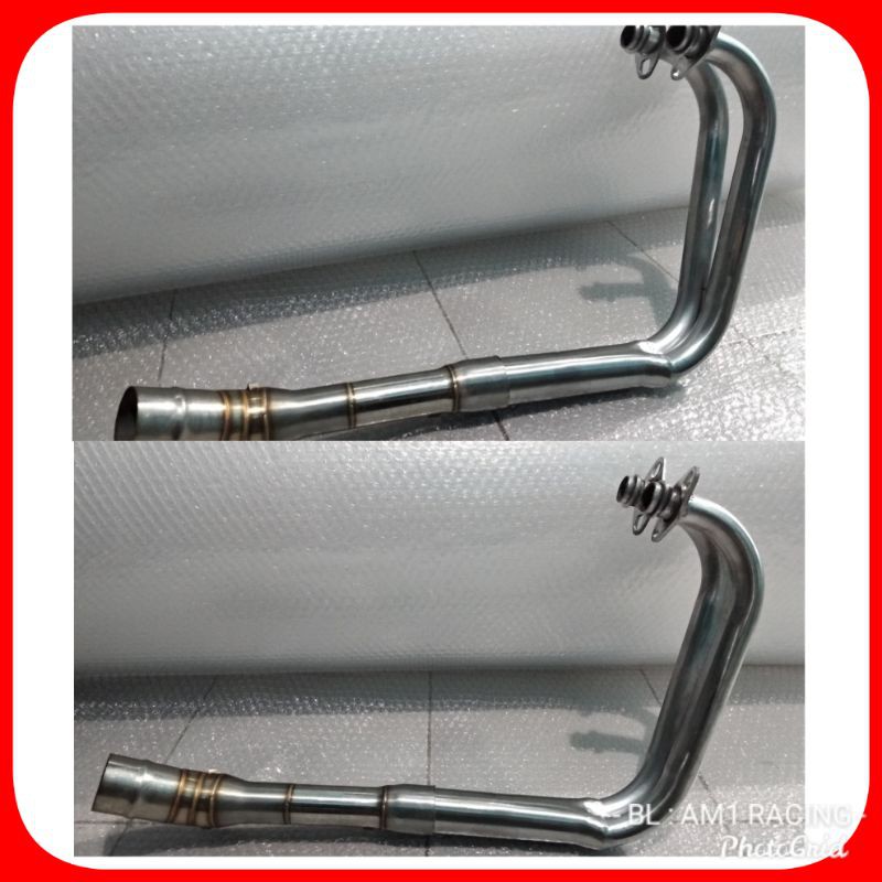 Leher header pipa kolong underbelly Ninja250 Ninja 250 fi karbu se r25 mt25 z250 cbr250rr abs new