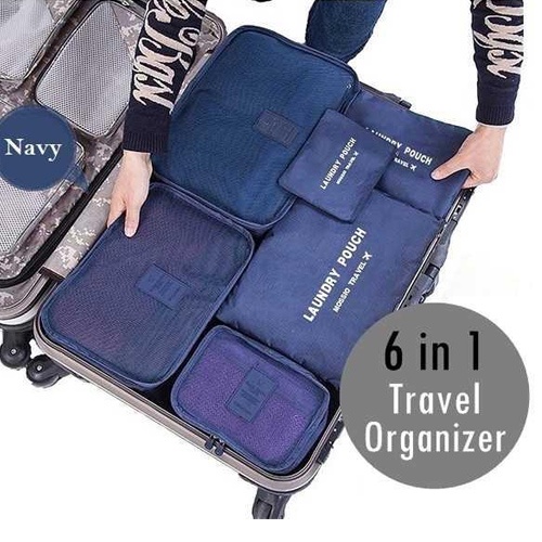 Travel Bag / Tas Travel Organizer 6 in 1 Laundry Pouch