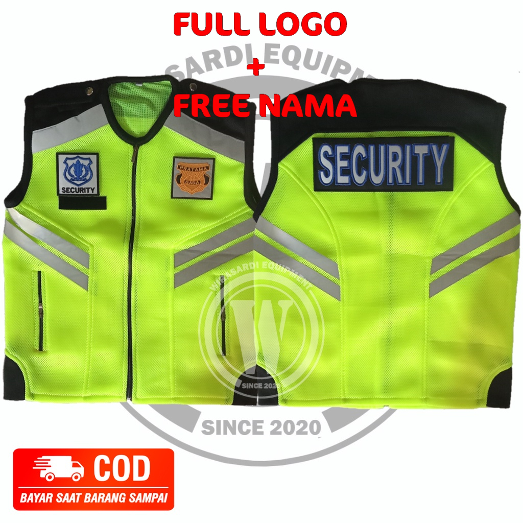 rompi security / vest /tactical /dishub /satpam /pol pp /polri /parkir /proyek / asn