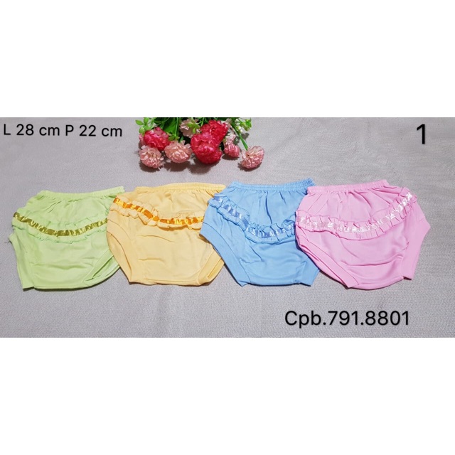 6PCS!! Celana segitiga bayi 6-18 M / Celana kodok bayi / celana rumah bayi