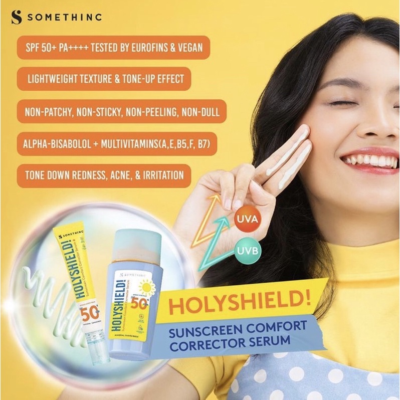 Somethinc Holyshield! Sunscreen Corrector Serum / Sunscreen Stick / Sunscreen Shake Mist