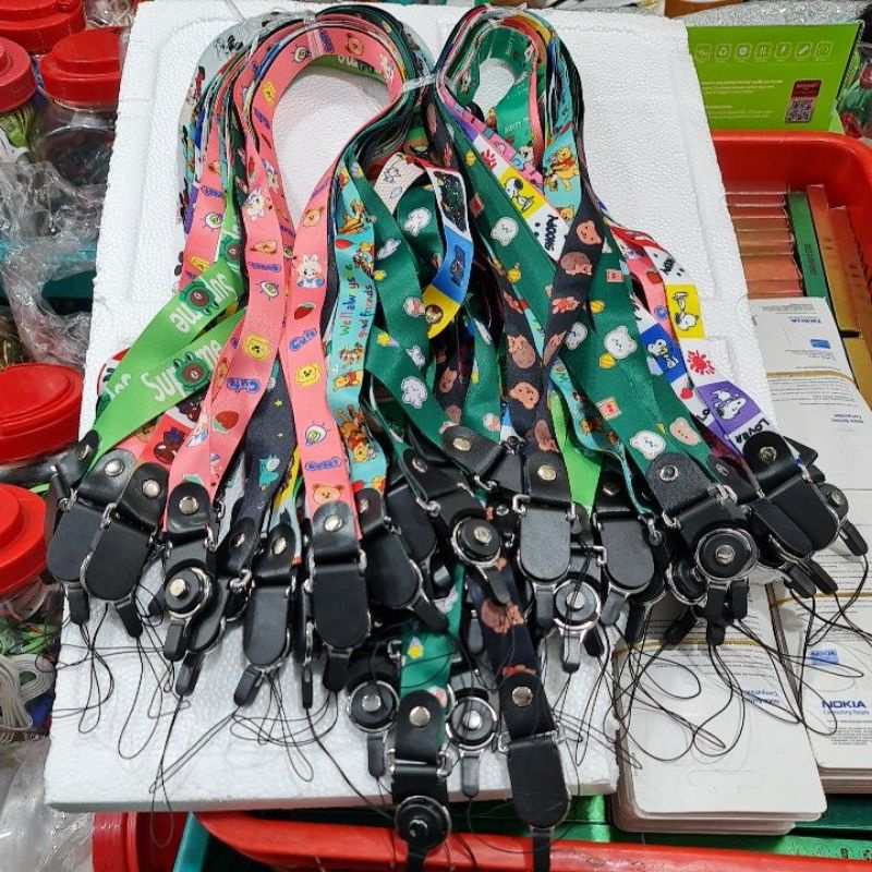 Lanyard tali hp kalung HP gantungan HP motif gantungan HP karakter