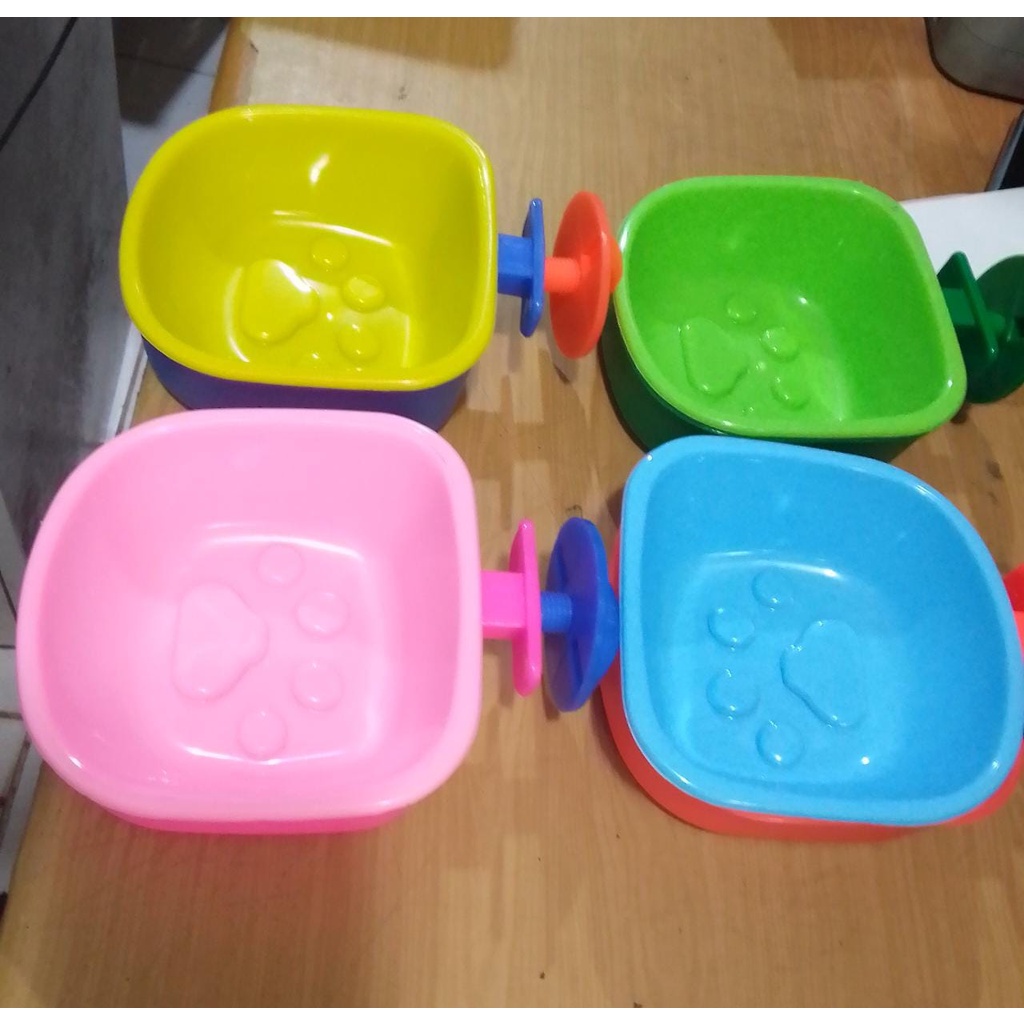 Bowl Gantung Tempat Makan Minum Anjing Kucing Kelinci Single Bowl