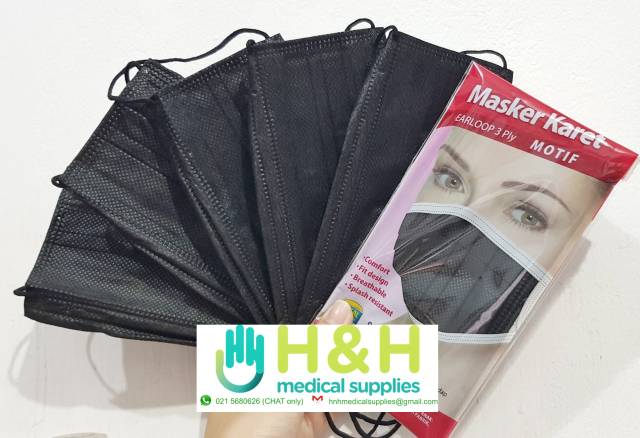 Masker Karet / Masker Earloop 3ply isi 5 pcs