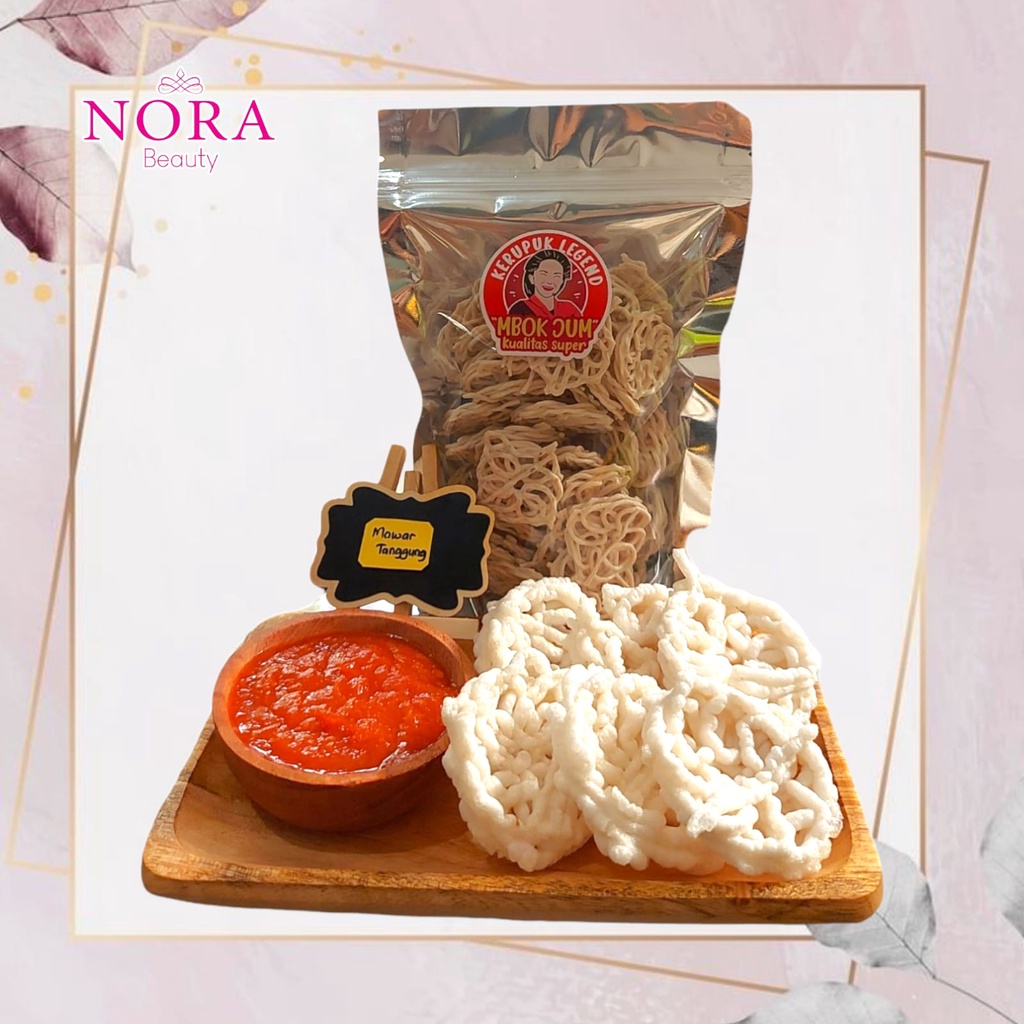 

Cemilan Kerupuk Mentah Kering / Krupuk Mawar Putih Tanggung //murah