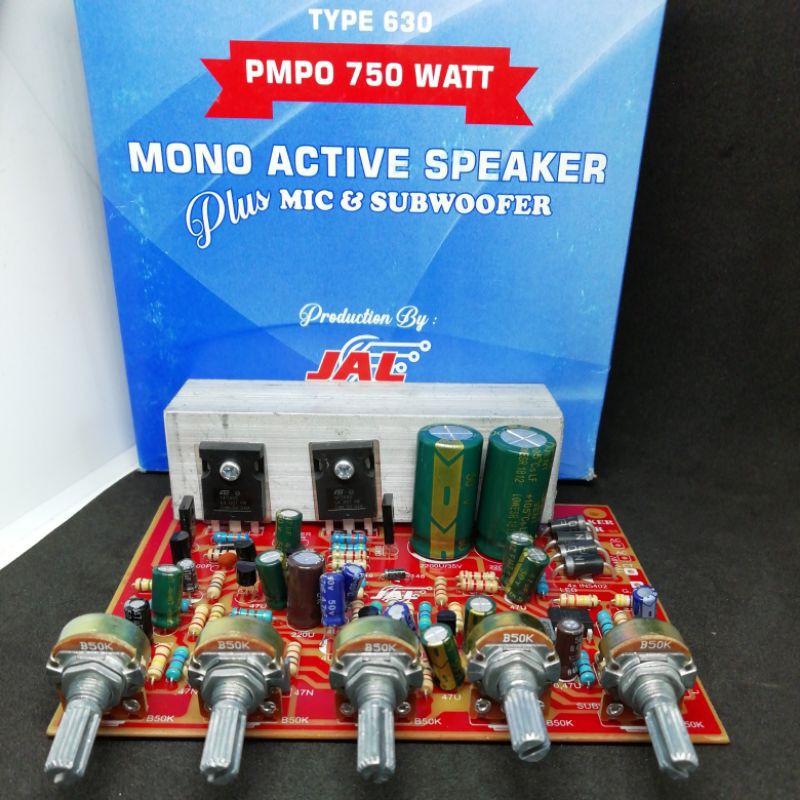 KIT SPEAKER AKTIF MONO PLUS SUBWOOFER JAL 630