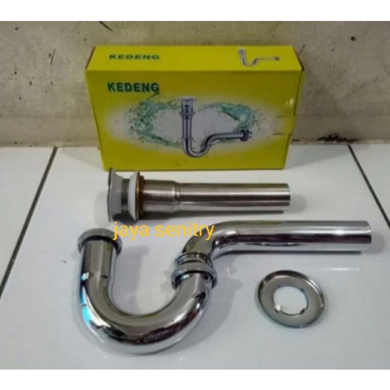 Sipon wastafel universal stainless / sipon wastafel murah stainless