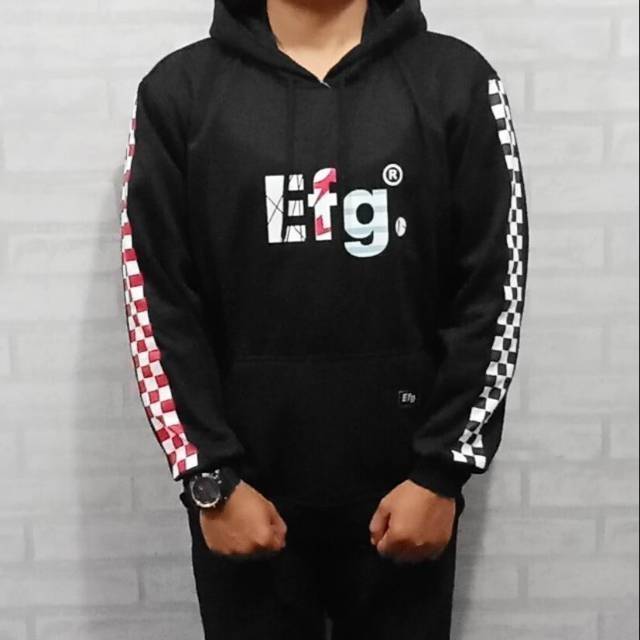 Hoodie jacket Efg catur / jaket hitam / jaket oblong / jaket premium / hoodie simple / jaket distro