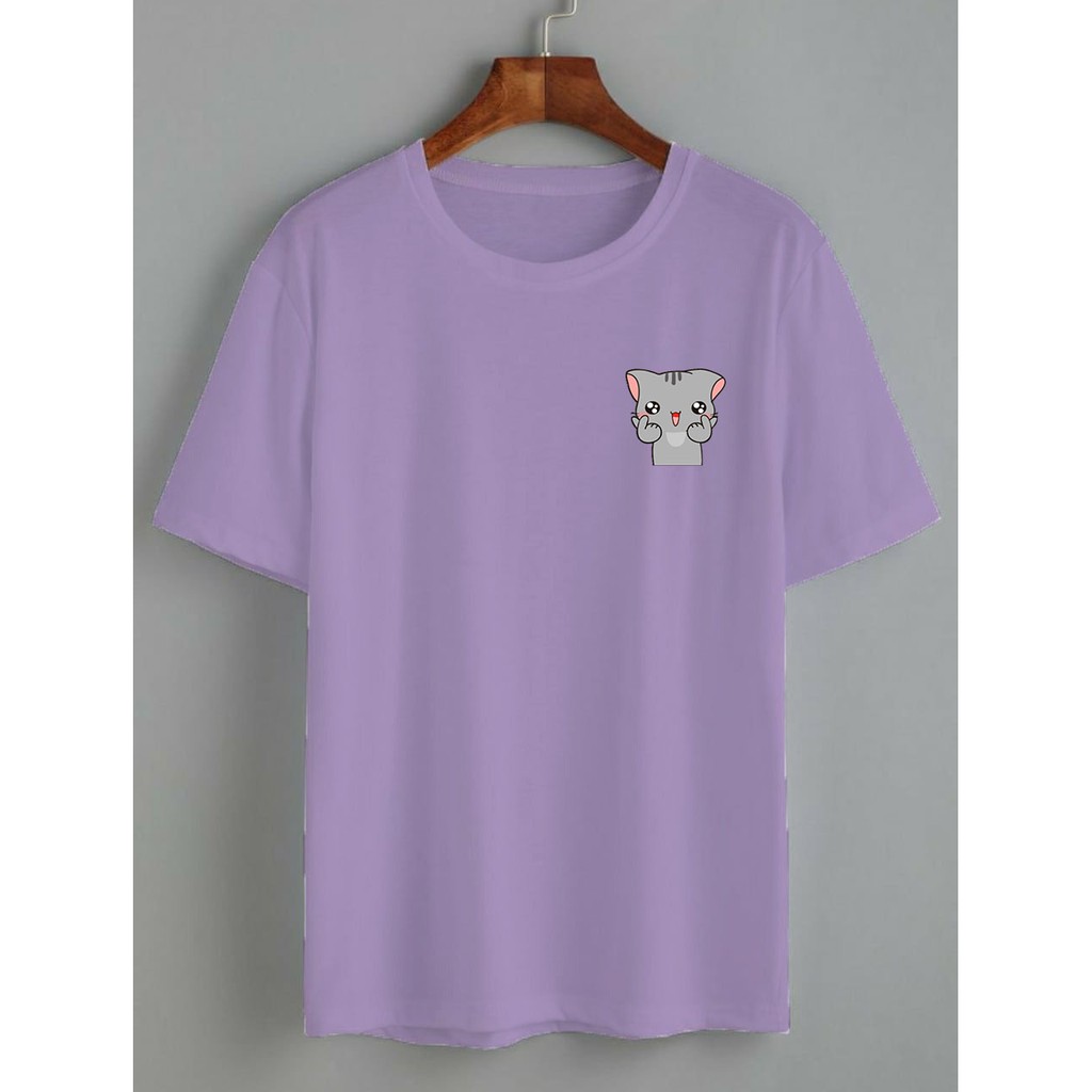 kaos cute cat saranghae / kaos wanita / KATUN 24S