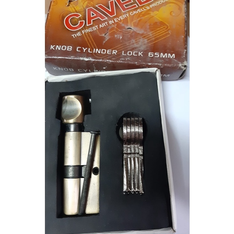 SILINDER KUNCI BESAR COMPUTER KEY PUTAR DALAM KUNINGAN/CILINDER CYLINDER KUNCI PINTU BESAR