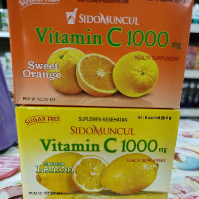 sidomuncul vitamin c1000 isi 6saset