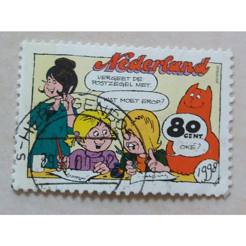 

Perangko Belanda / Nederland 80 cent Tahun 1998 Seri Comics (1pcs) Prangko Luar Negeri